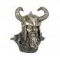 Mobile Preview: Bronzefigur Odin seitlich